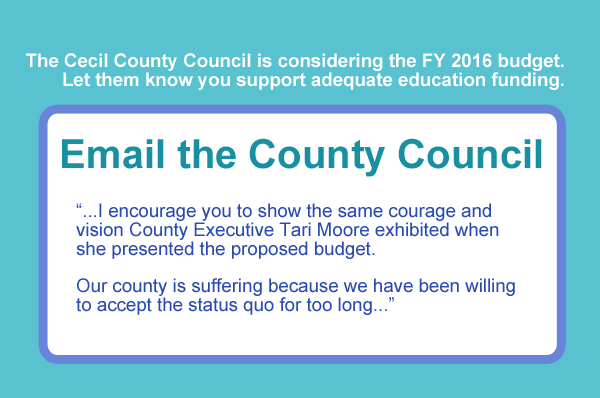 Letter to Cecil County Council