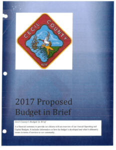 Cecil County FY 2017 proposed budget